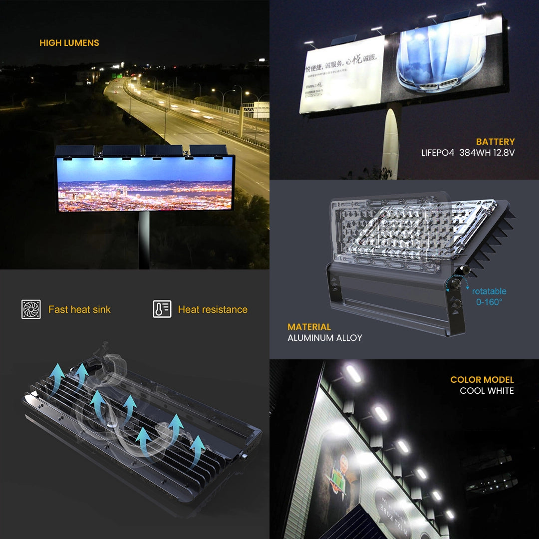 solar billboard light