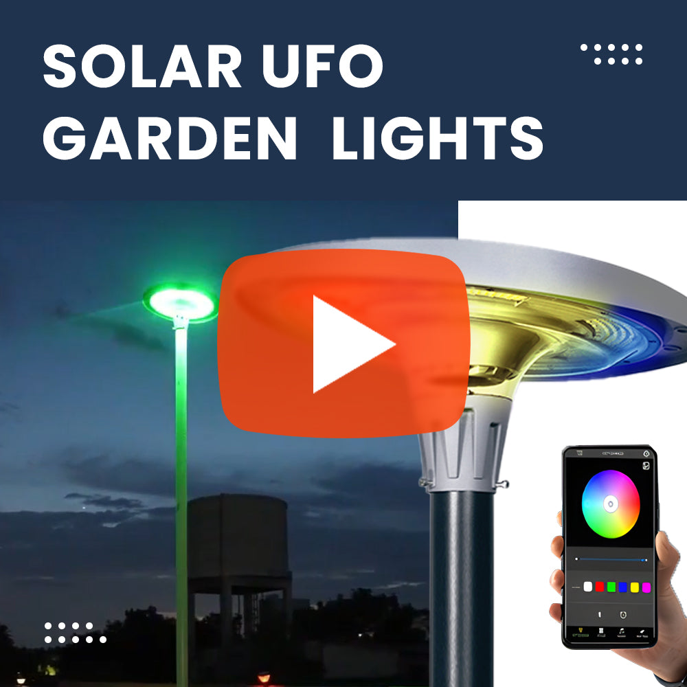 solar ufo garden light