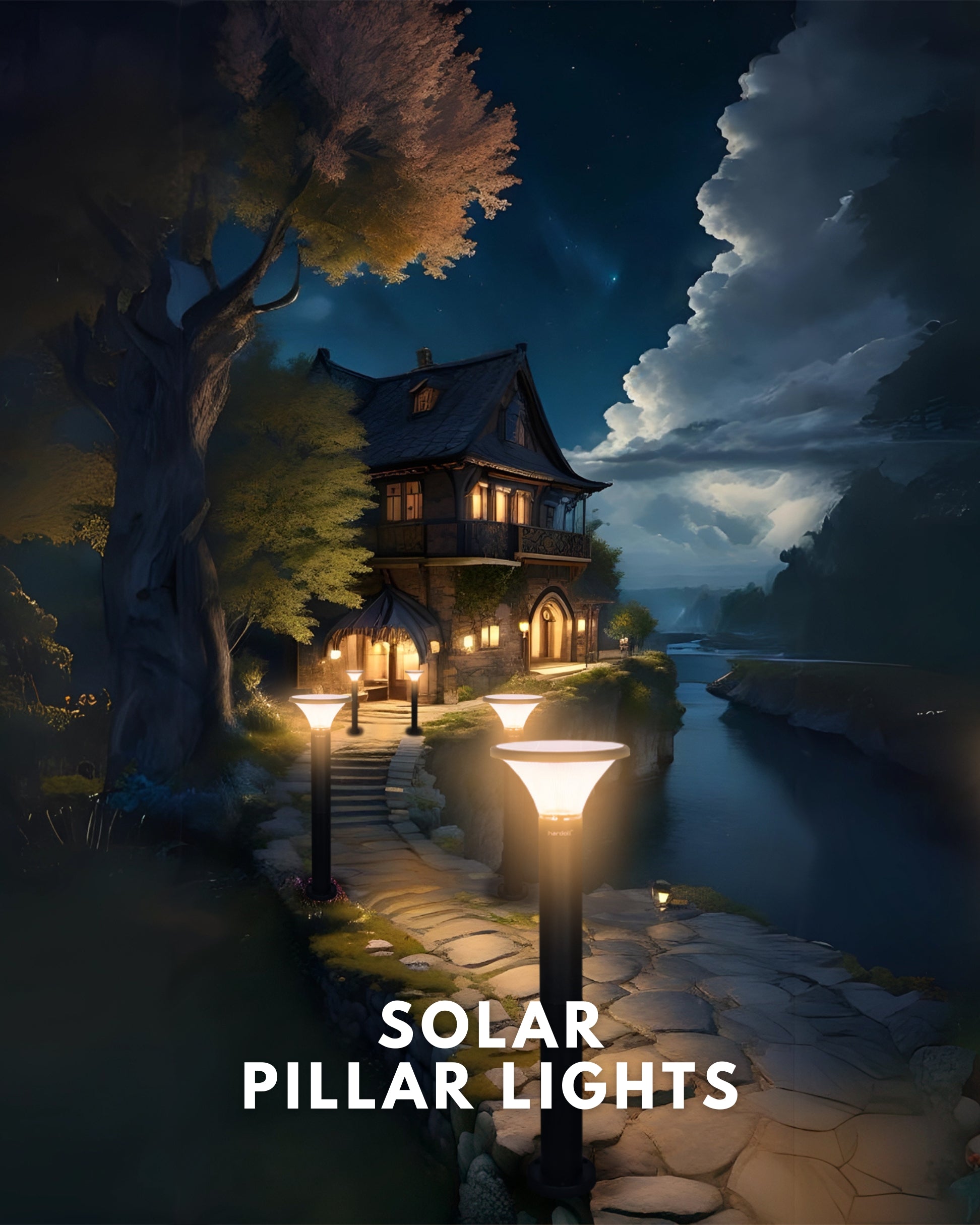 solar pillar lights