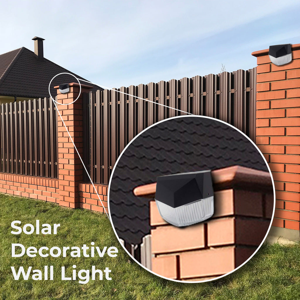 Hardoll Solar Lights for Home Garden Outdoor Wall Fence/Step LED