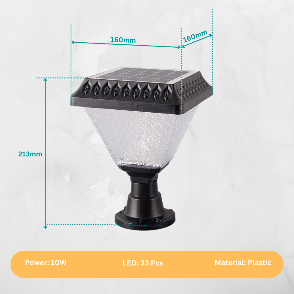 solar lights for garden fence