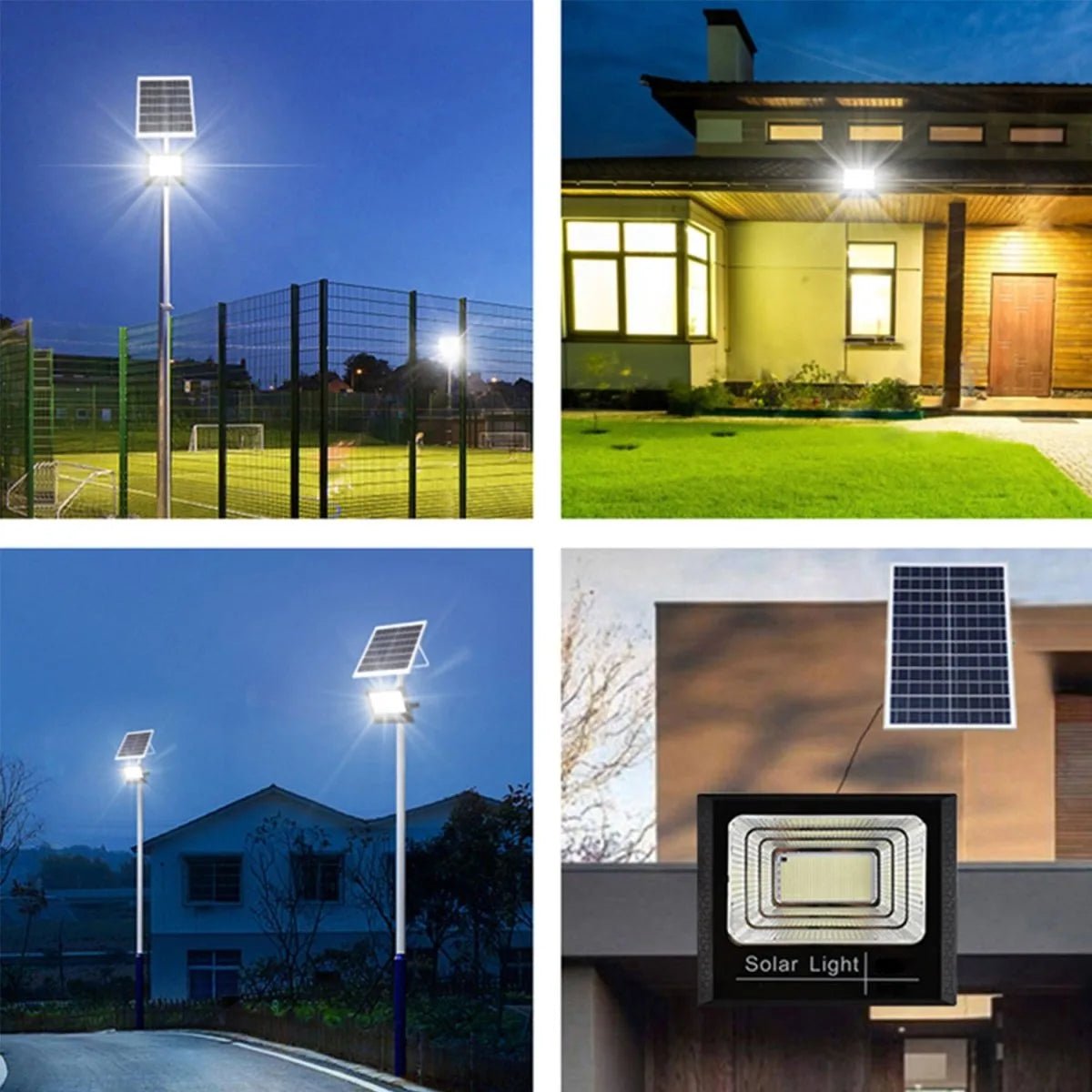 Hanthelios Solar Outdoor Flood Light 100W LED for Lamp Home Garden Waterproof - Hardoll