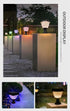 Hardoll 10W solar lights for gate pillar Outdoor Garden 33 LED Waterproof Gate Lamp (Triangle) - Hardoll