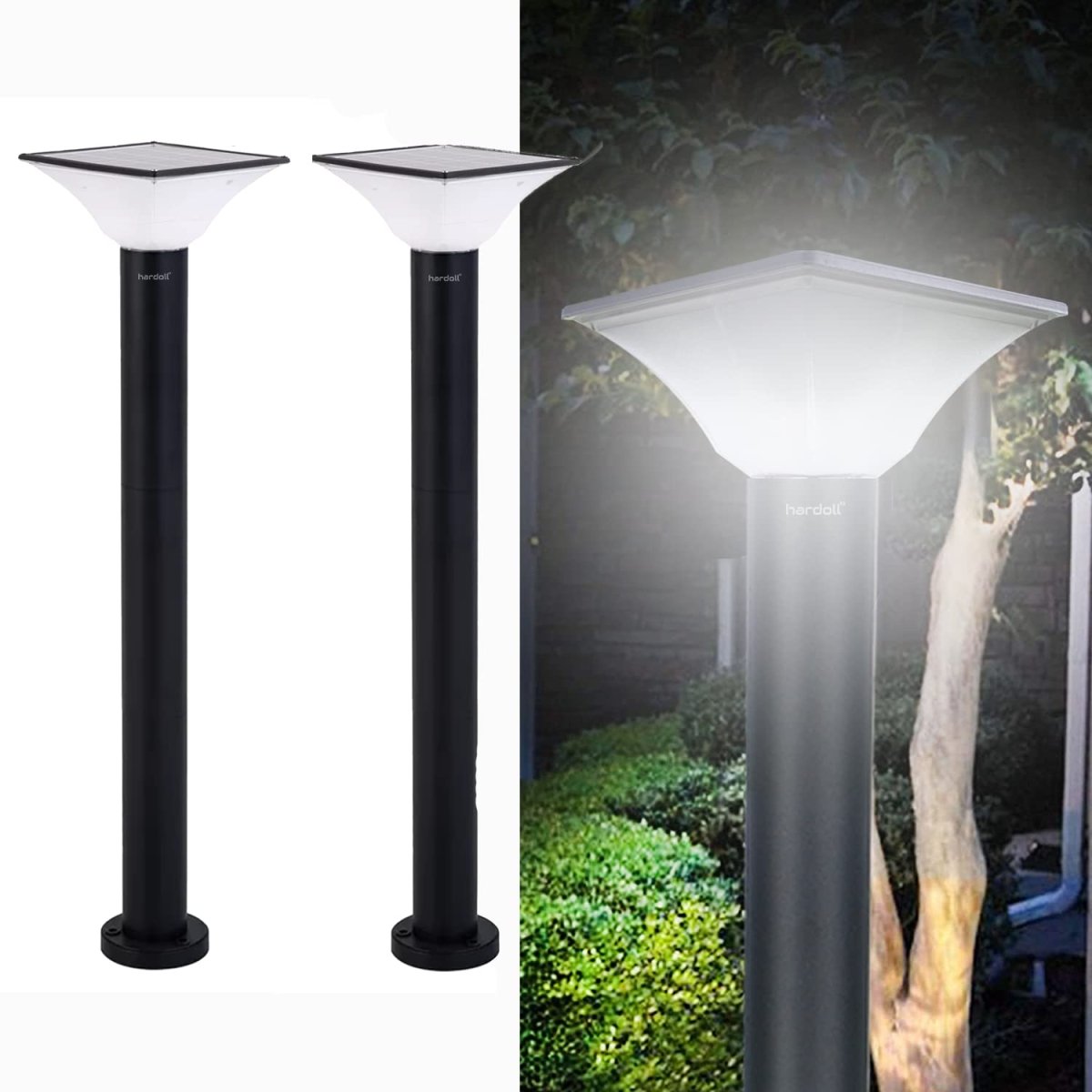 Solar Lights for Home Outdoor Pillar Garden