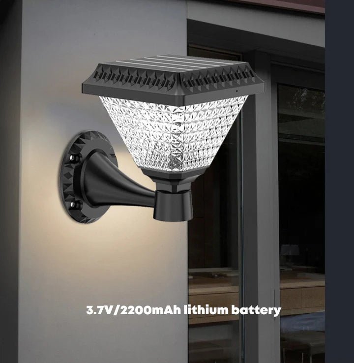 Hardoll 10W solar wall light outdoor Garden 33 LED Waterproof Wall Lamp (Wall) - Hardoll