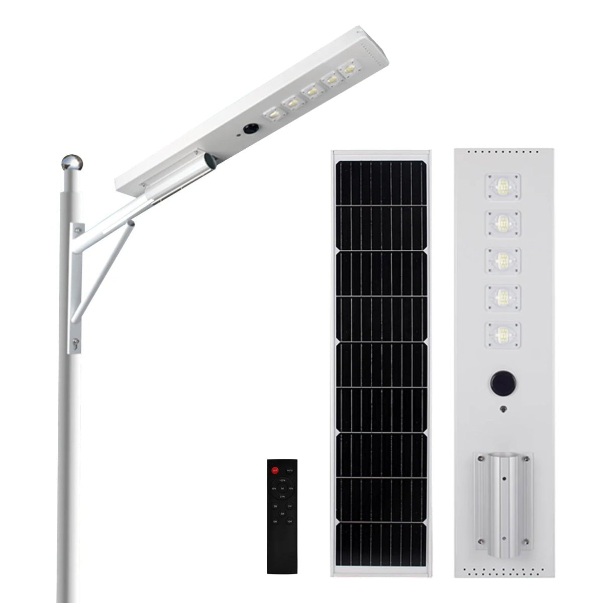 Hardoll 150W All in One Solar Street Light LED Outdoor Waterproof Lamp for Home Garden with Aluminium Body (Cool White) (Pack of 1) - Hardoll