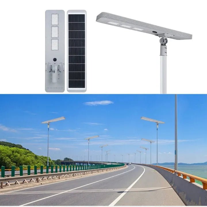 Hardoll 200W All in One Solar Street Light LED Waterproof Outdoor Lamp for Home Garden with Aluminium Body - Hardoll