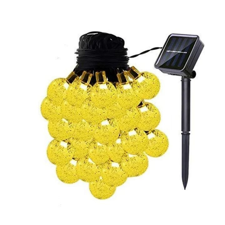 Hardoll 30 LED Crystal Ball Decorative Solar String Lights for Garden(Warm white)(Refurbished) - Hardoll