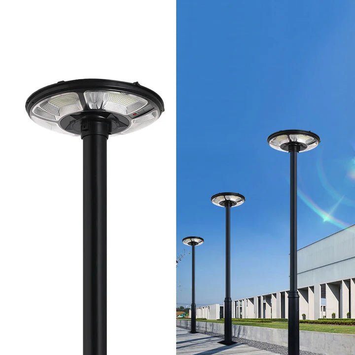 Hardoll 300W solar street light ufo for Home Garden LED Waterproof Outdoor Lamp (Cool White+RGB)(Pole not included) - Hardoll