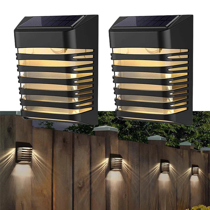 Hardoll 4 LED Solar Outdoor wall Lights for Home Waterproof Garden Outdoor Decorative Lamp(Pack of 1) - Hardoll