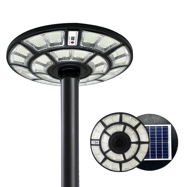 Hardoll 500W Solar UFO Light for Home Garden LED Lamp Waterproof Outdoor Lantern Lamp(Cool White)(Pole not Included) - Hardoll