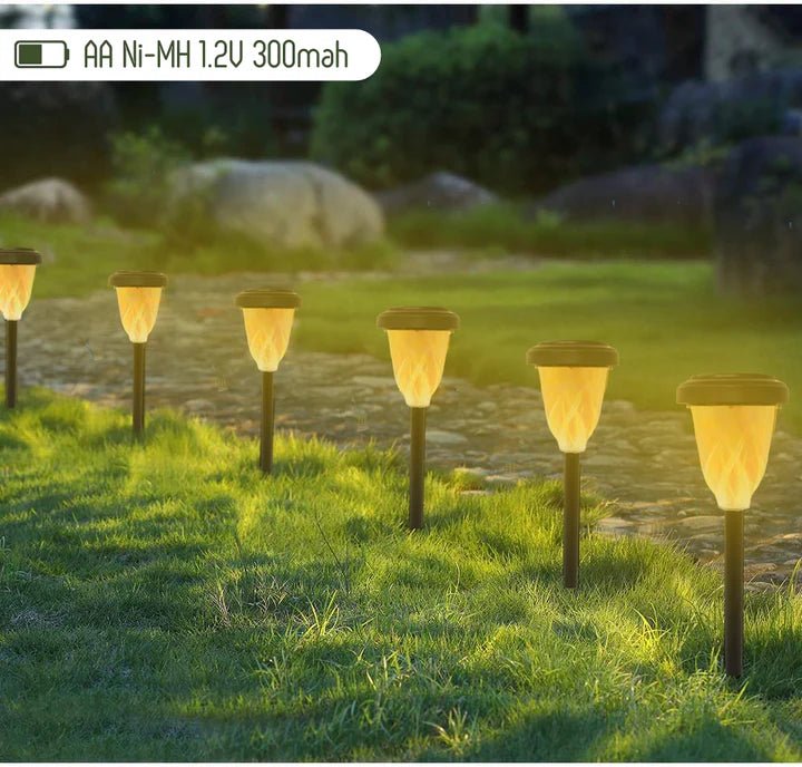 Hardoll LED Home Solar Spike Lights for Outdoor Garden Waterproof Pathway Lamp Decoration(Pack of 1 - Warm White) - Hardoll