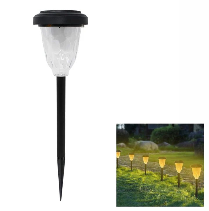 Hardoll LED Home Solar Spike Lights for Outdoor Garden Waterproof Pathway Lamp Decoration(Pack of 1 - Warm White) - Hardoll