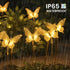  Butterfly Lamp for Home Garden Waterproof Decoration(Warm White 