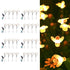 Hardoll Outdoor Solar Garden Lights 24 LED Stake Honey Bee Lamp for Home Garden Waterproof Decoration (Warm White - Set of 4x1) - Hardoll