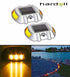 Hardoll Solar Dock Light for Home 6 LED Lamp Waterproof Step Pathway Lights for Driveway and Outdoor for Garden (Yellow Flashing) - Hardoll