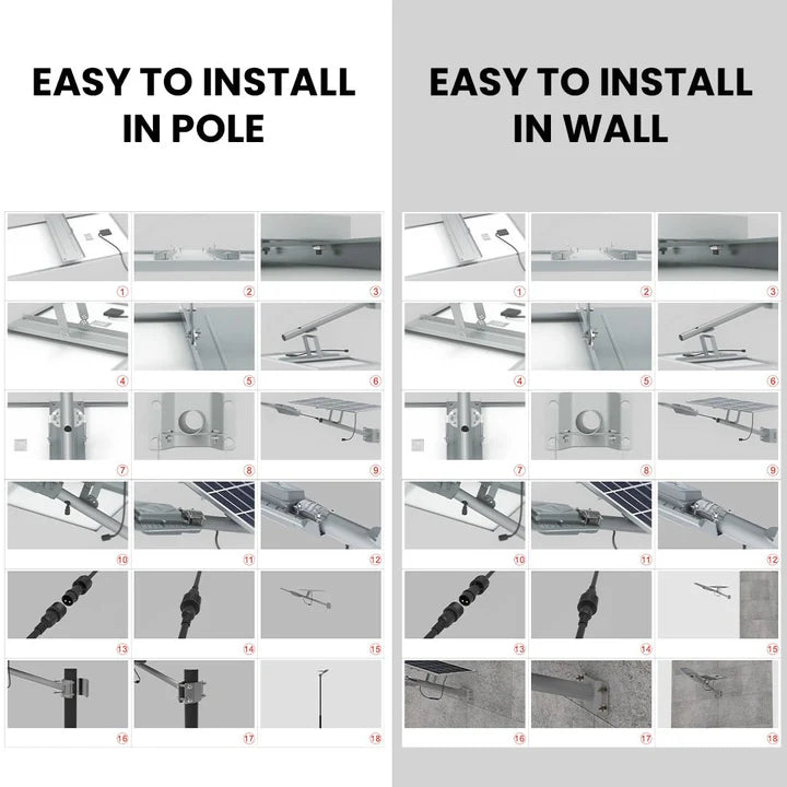 Hardoll Solar Integrated Street Light 300W with Remote Control