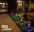 Hardoll Solar LED Decorative Light Waterproof Pathway Lamp for Outdoor Garden - Flower Pattern (Warm White &RGB) - Hardoll