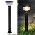 Hardoll Solar Lights for Home Garden Outdoor 48LED Waterproof Pillar Wall Gate Post Lamp with Pole(Cool&Warm White, Aluminium+PC) - Hardoll