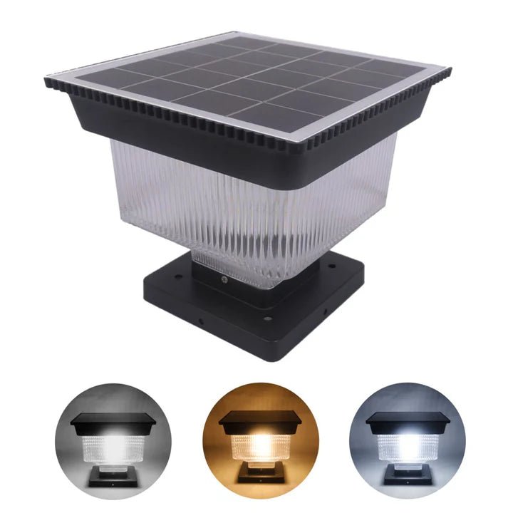 Hardoll Solar Lights for Home Garden Outdoor 48LED Waterproof Wall Lamp (Pack of 1 - Cool&Warm White, Aluminium+PC) - Hardoll