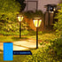 Hardoll Solar Lights for Home Outdoor Garden 26 LED Waterproof Pillar Wall Gate Post Lamp (Pack of 1 - Warm White and Cool White, Aluminum+PC) - Hardoll