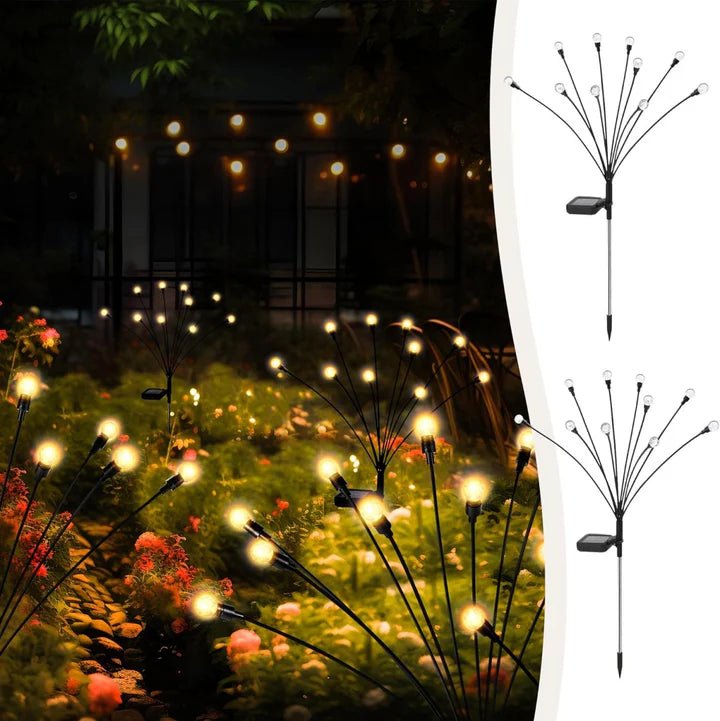 Hardoll Solar Lights Outdoor 6 LED Crystal Lamp for Home Garden Waterproof Decoration (Warm White - Pack of 1) (Refurbished) - Hardoll