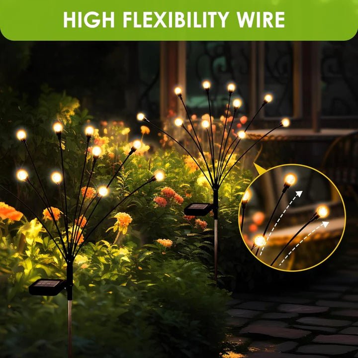 Hardoll Solar Lights Outdoor 6 LED Crystal Lamp for Home Garden Waterproof Decoration (Warm White - Pack of 1) (Refurbished) - Hardoll