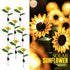 Hardoll Solar Lights Outdoor 9 LED Sunflower Lamp for Home Garden Waterproof Decoration (Warm White - Pack of 1)(Refurbished) - Hardoll