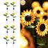 Hardoll Solar Lights Outdoor Garden Decorative 9 LED Sunflower Lamp for Home Garden Waterproof (Warm White - Pack of 1) - Hardoll