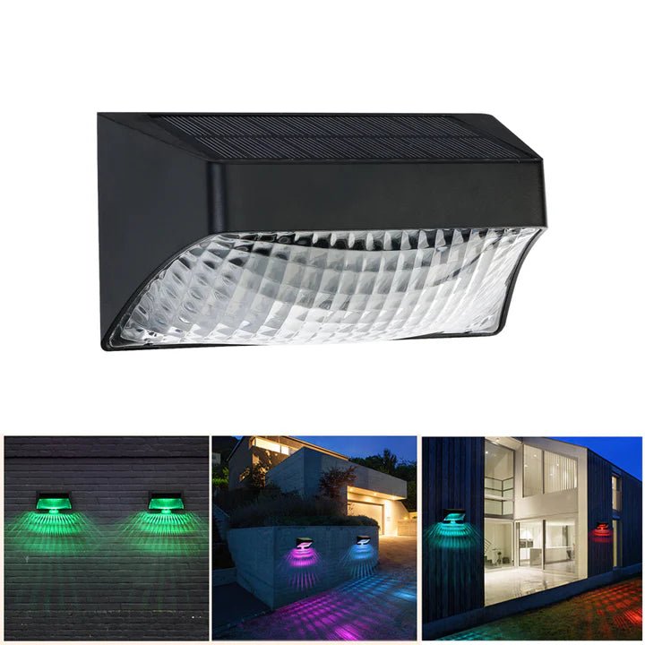 Hardoll Solar Motion Sensor Wall Light for Home Waterproof Garden 4 LED Outdoor Decorative Lamp - Hardoll