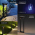  Solar Outdoor Square Bollard LED Garden Lights 