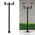 Hardoll Solar Pillar Gate Lamp Pole (Black) - Hardoll