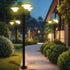 Hardoll Solar Pillar Gate Lamp Pole with 3 Arm - 6FT - Hardoll