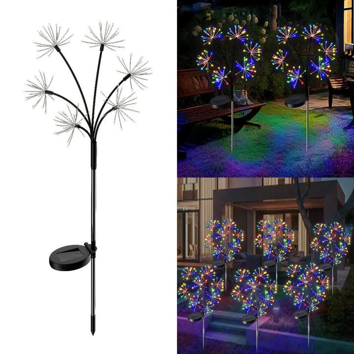 Hardoll Solar Powered Decorative Light Fireworks Multicolor Waterproof for Outdoor Garden Pathway and Lawn(Pack of 1) - Hardoll