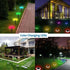 Hardoll Solar stake Lights for House Garden Outdoor Color Changing Disk Shaped Waterproof LED Lamp - Hardoll