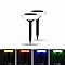 Hardoll Solar stake Lights for House Garden Outdoor Color Changing Disk Shaped Waterproof LED Lamp - Hardoll