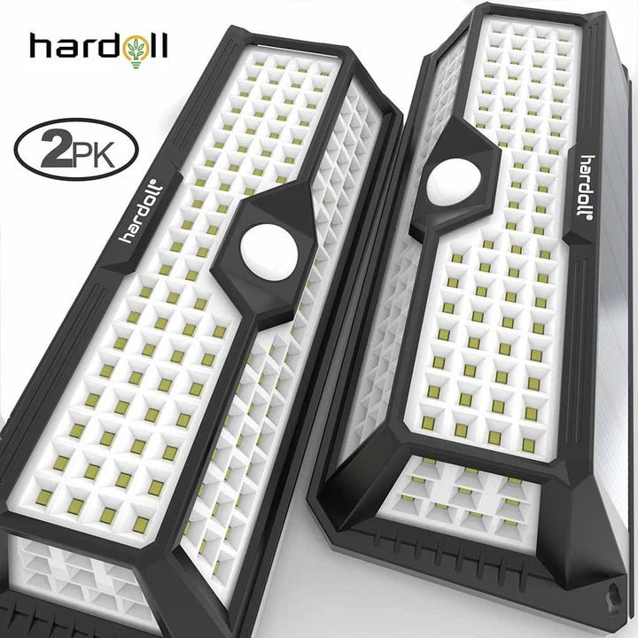 Hardoll Solar Wall Lights for Garden 136 LED Outdoor Motion Sensor Lamp for Home Waterproof - Hardoll