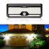 Hardoll Solar Wall Lights for Garden 136 LED Outdoor Motion Sensor Lamp for Home Waterproof - Hardoll